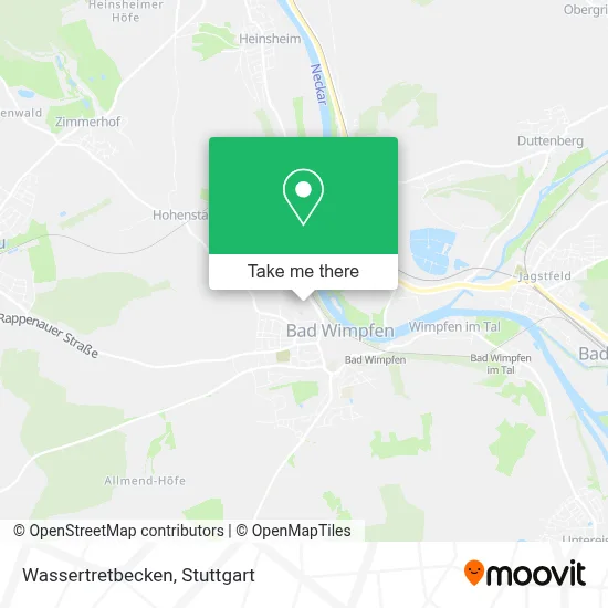 Wassertretbecken map