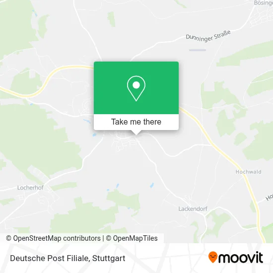 Deutsche Post Filiale map