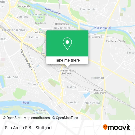 Sap Arena S-Bf. map