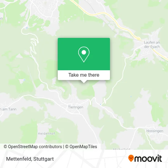 Mettenfeld map