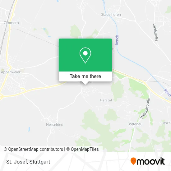 St. Josef map
