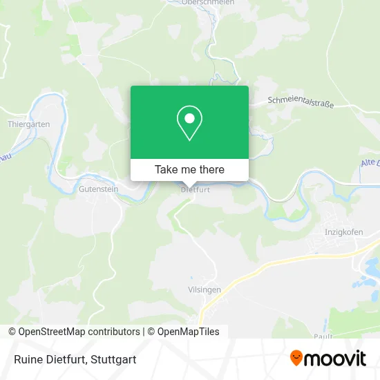 Ruine Dietfurt map