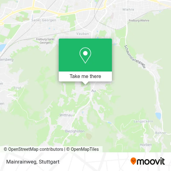 Mainrainweg map