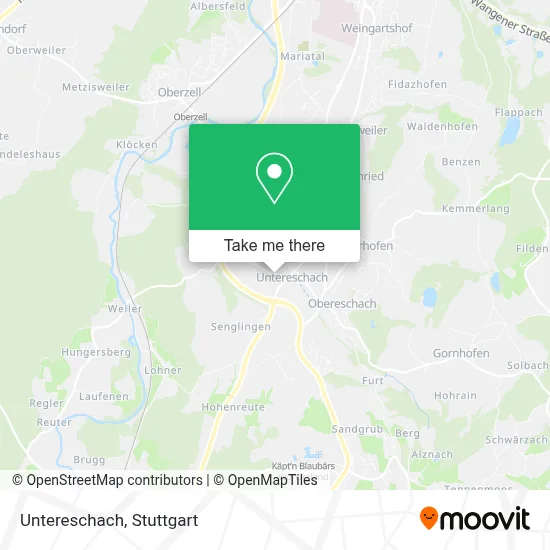 Untereschach map