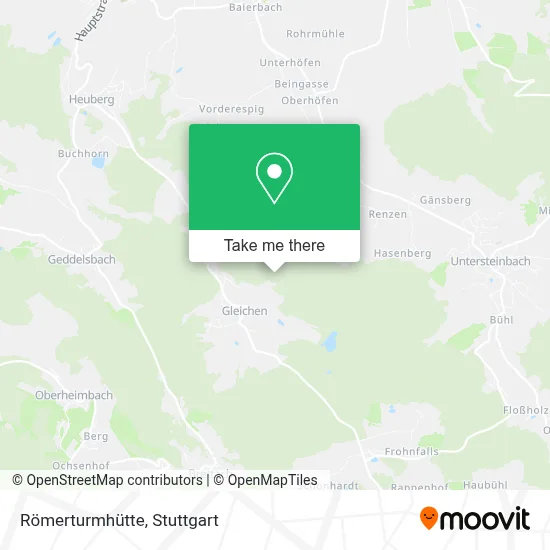 Römerturmhütte map