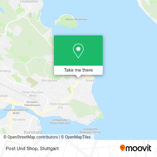 Post Und Shop map