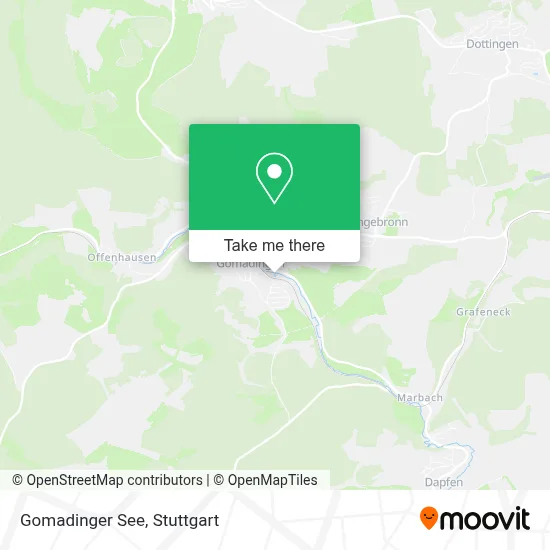 Gomadinger See map
