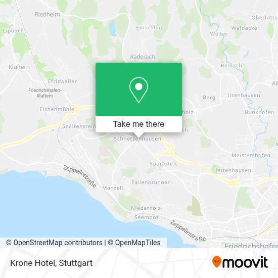 Hotel Krone map