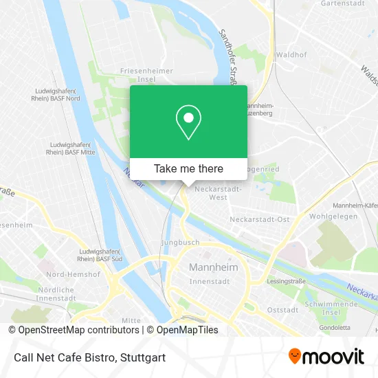 Call Net Cafe Bistro map