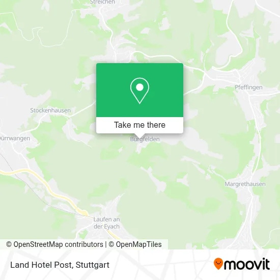 Land Hotel Post map
