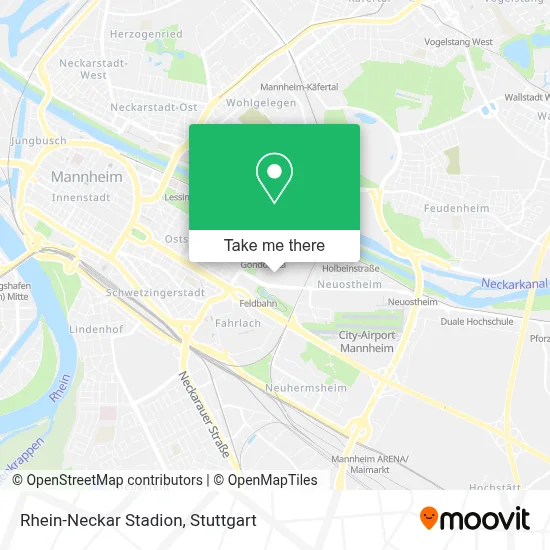 Rhein-Neckar Stadion map