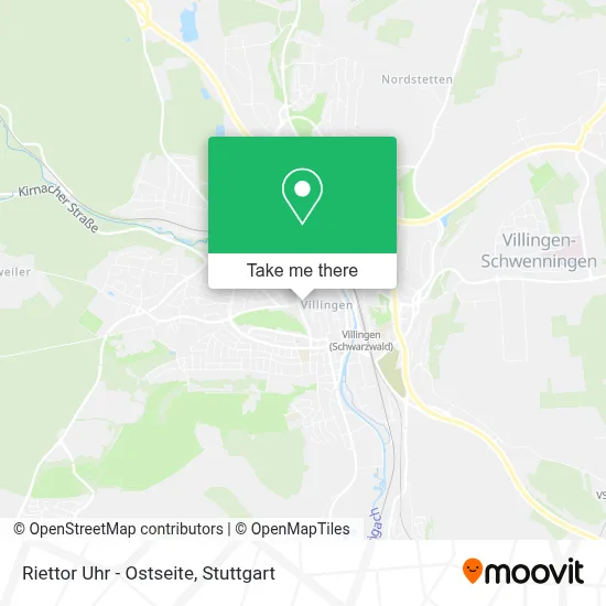 Riettor Uhr - Ostseite map