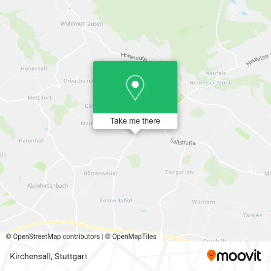 Kirchensall map