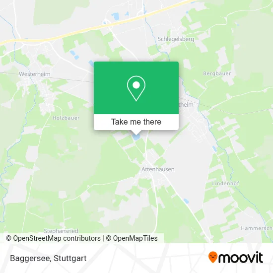 Baggersee map