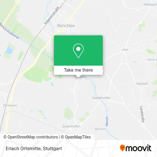 Erlach Ortsmitte map
