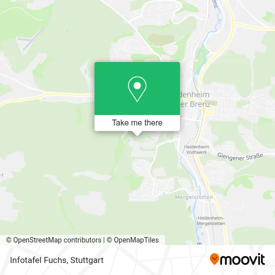 Infotafel Fuchs map