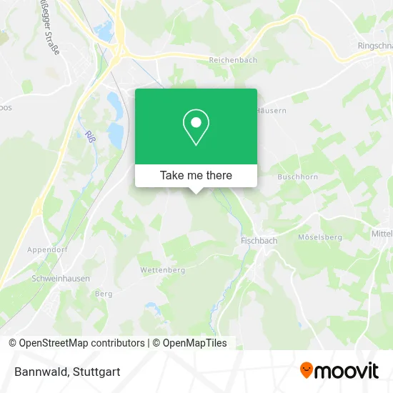 Bannwald map