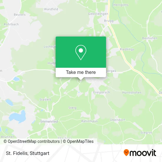 St. Fidelis map