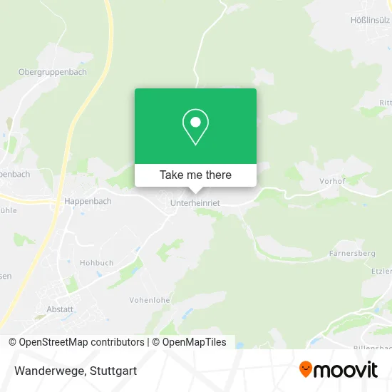 Wanderwege map