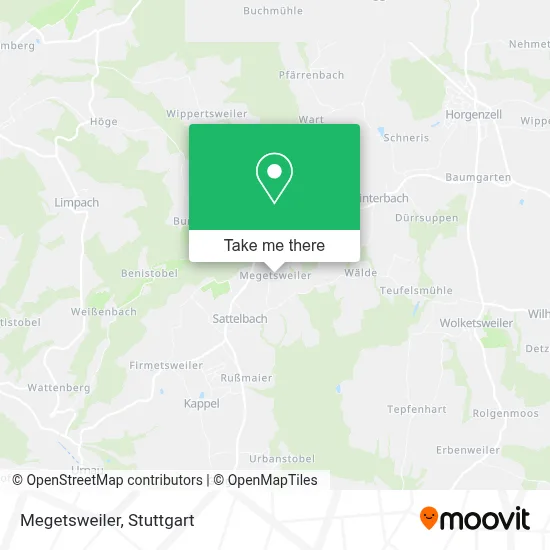 Megetsweiler map