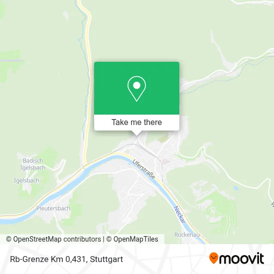 Rb-Grenze Km 0,431 map