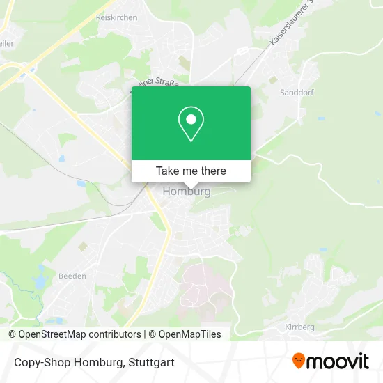 Copy-Shop Homburg map