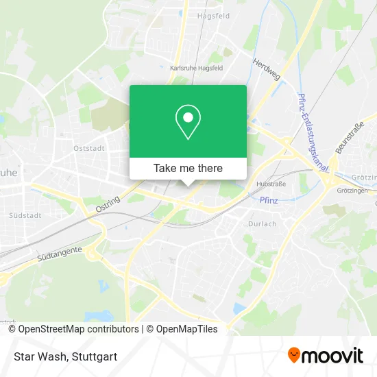 Star Wash map