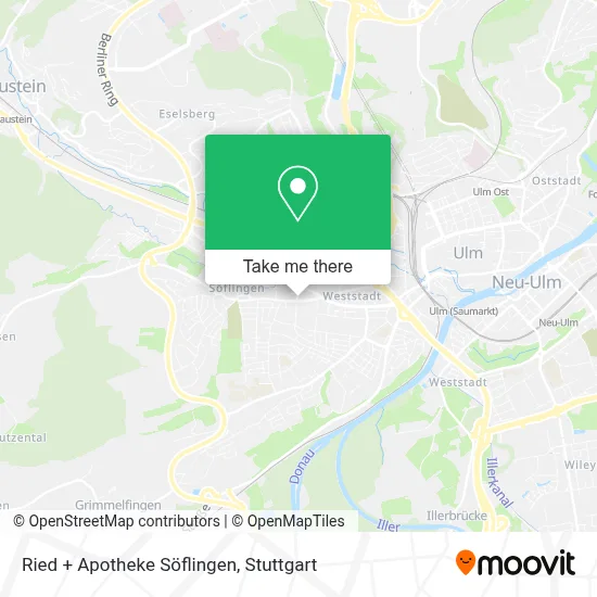 Ried + Apotheke Söflingen map