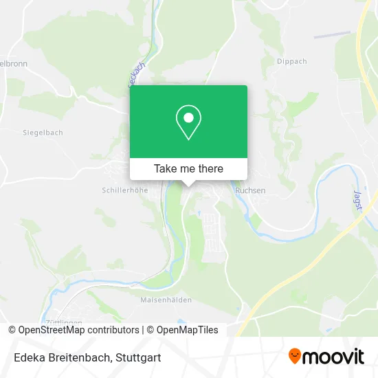 Edeka Breitenbach map