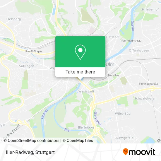 Iller-Radweg map