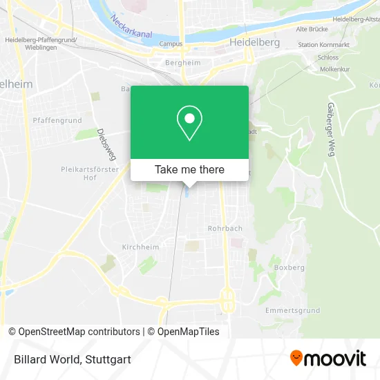 Billard World map