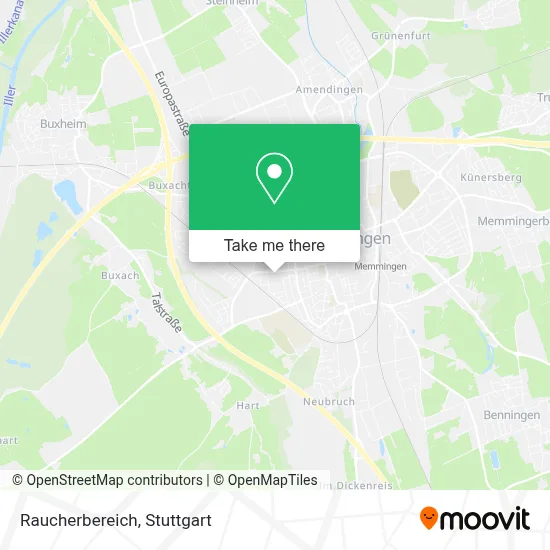 Raucherbereich map