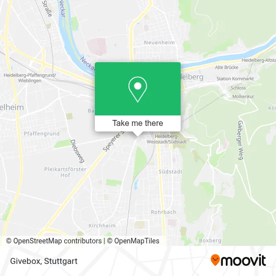 Givebox map