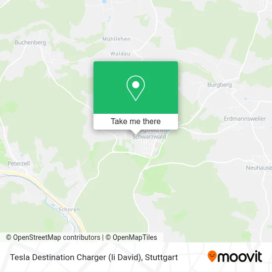 Tesla Destination Charger (Ii David) map