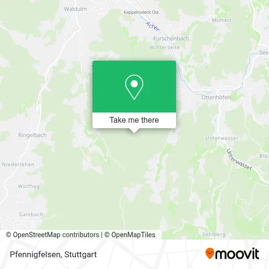 Pfennigfelsen map