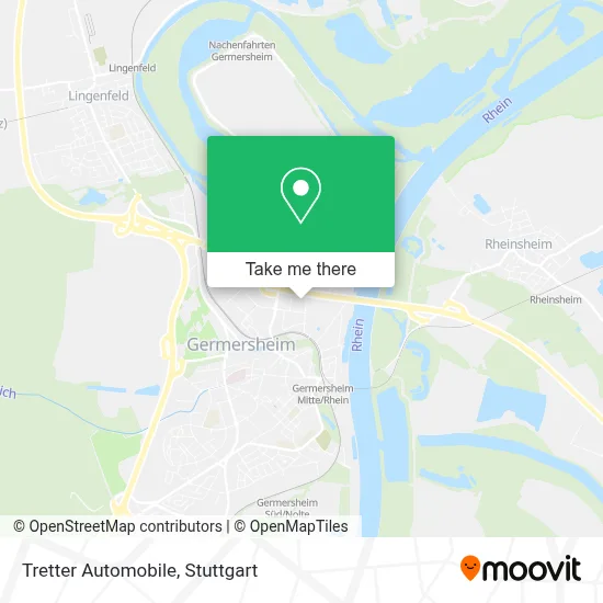 Tretter Automobile map