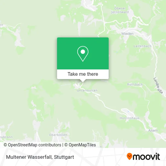 Multener Wasserfall map