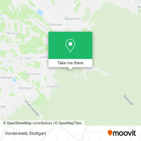 Vorderwald map