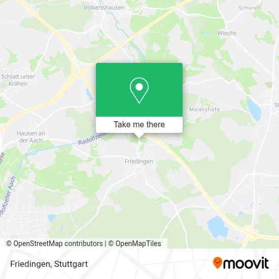 Friedingen map