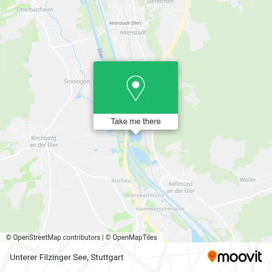 Unterer Filzinger See map
