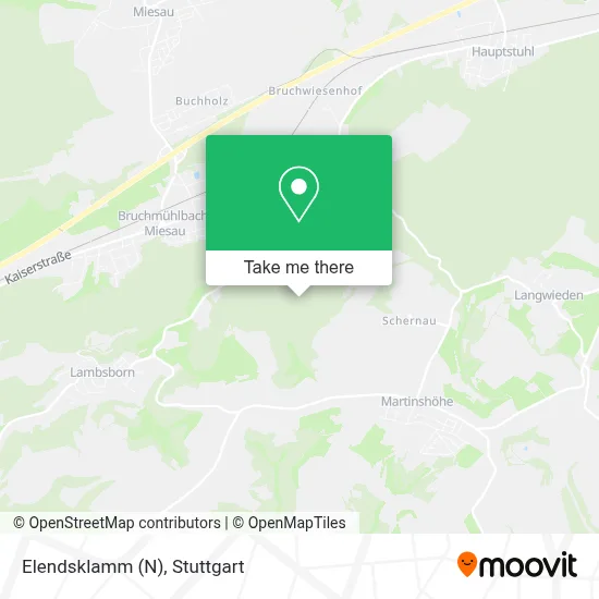 Elendsklamm (N) map