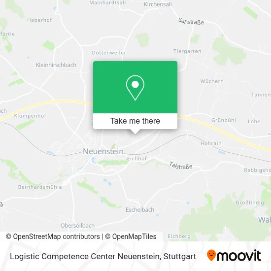 Logistic Competence Center Neuenstein map