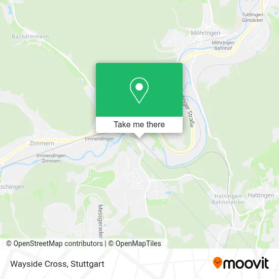 Wayside Cross map