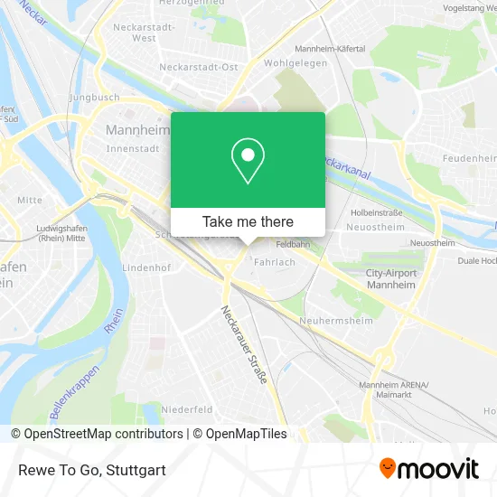 Rewe To Go map