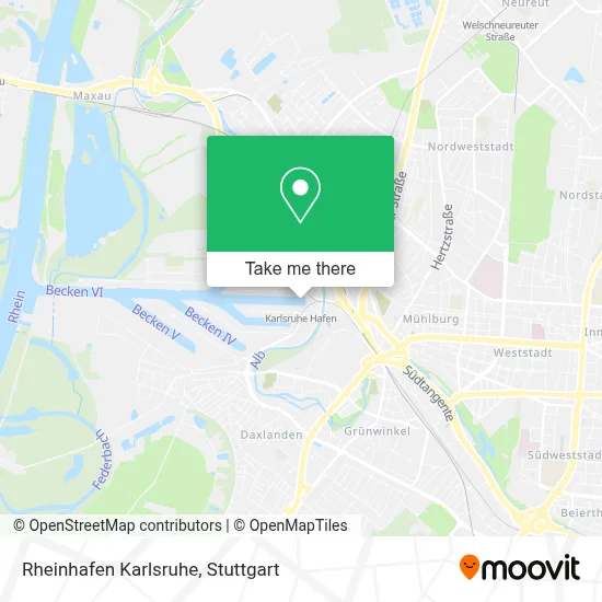 Rheinhafen Karlsruhe map