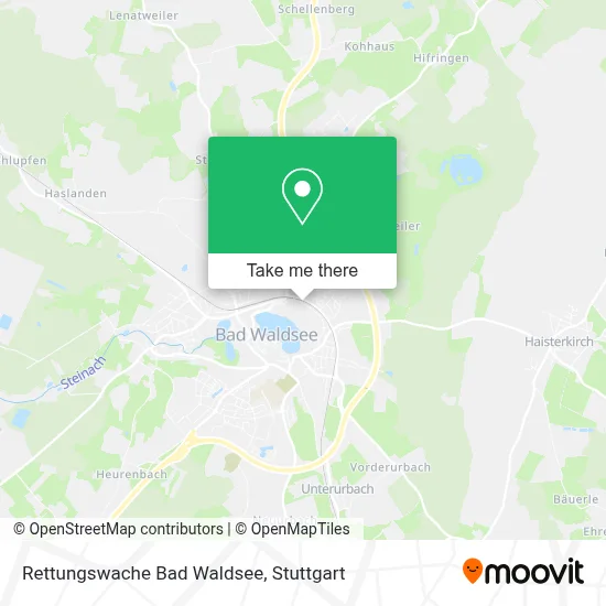 Rettungswache Bad Waldsee map