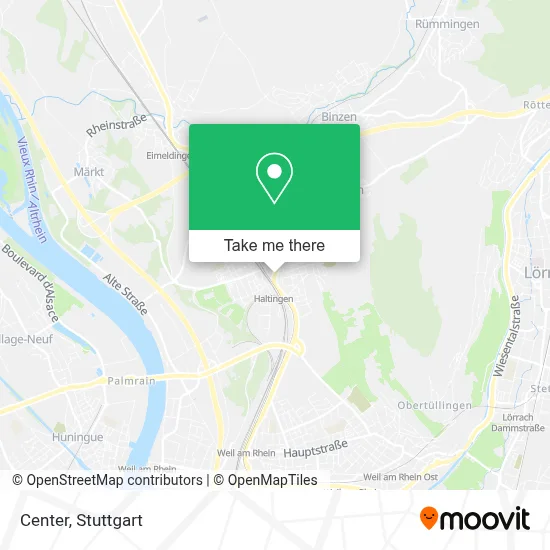 Zentrum map
