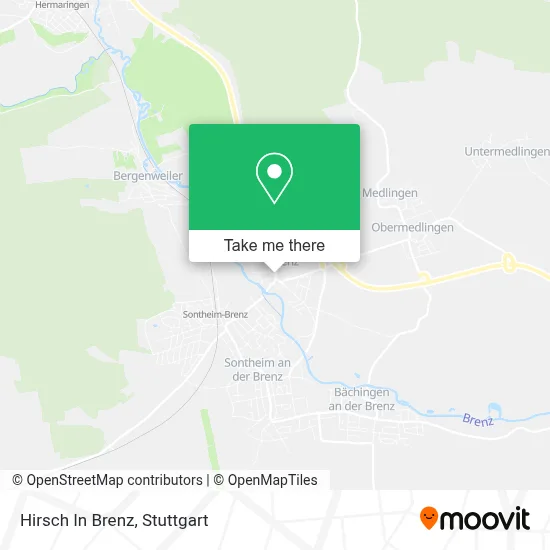 Hirsch In Brenz map