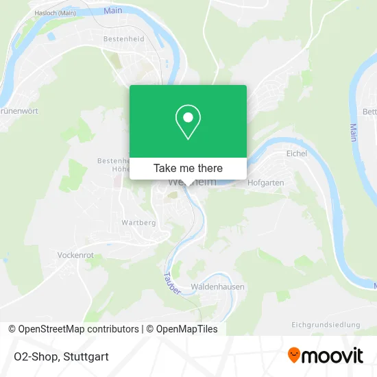 O2-Shop map