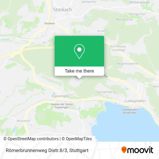 Römerbrunnenweg Distr.8/3 map